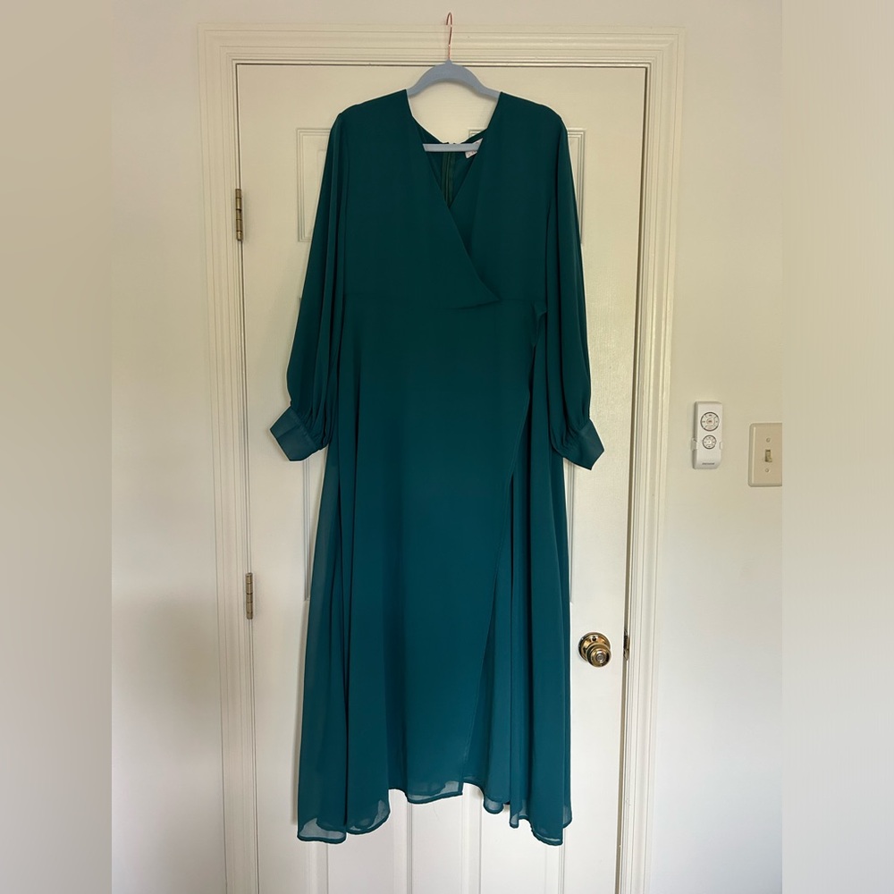 CHIC modest chiffon wrap dress